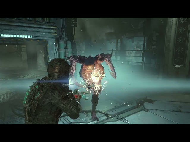 Dead Space Remake - Chapter 5 The Hunter Bossfight (Freeze In Cryogenic Chamber) Talk to Daniels