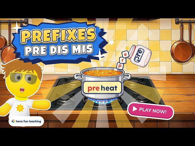 Prefixes Pre Dis Mis Game