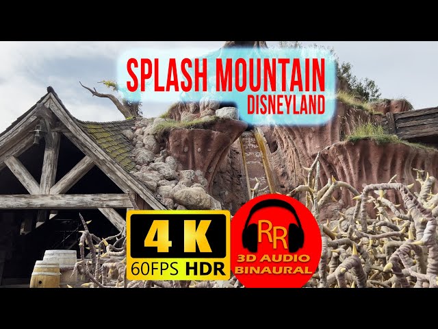 Revisit Splash Mountain at Disneyland in 4K HDR 60fps with 3D audio!