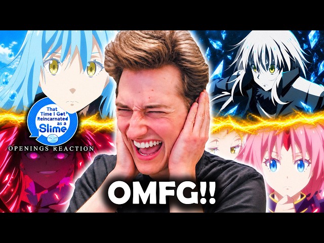 ANIME "LARPER" FIRST TIME REACTING TO ALL "Tensura" (Openings 1-8)