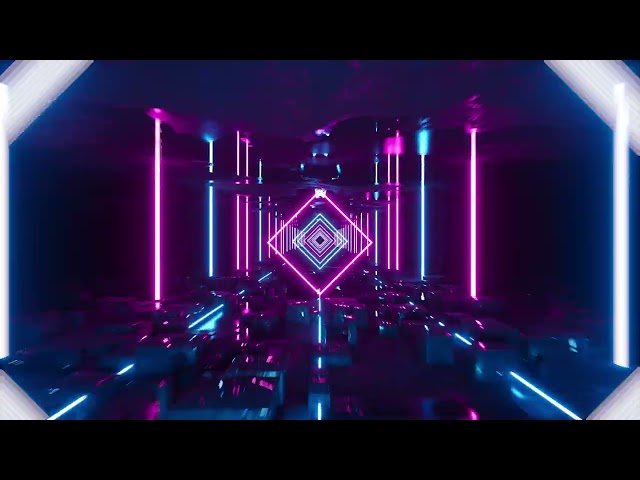 Abstract Neon Light VJ loop / LOOP / 4K