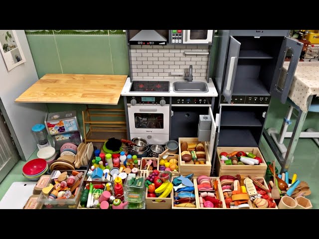 ASMR ✨ Organizing My Cozy Wooden Toy Kitchen