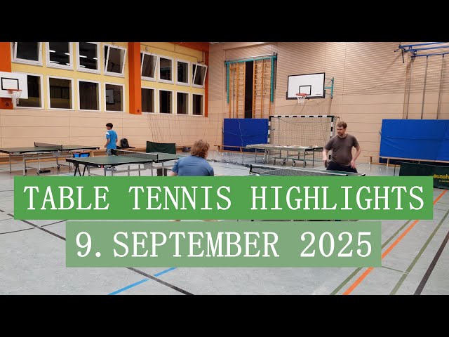 🏓 Backhand Rockets, Long Rallies & More 🏓 | Table Tennis Highlights 9.9.25