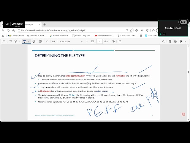 Day 2 Session-1 Machine Learning and its Application for Malware Analysis Part 1