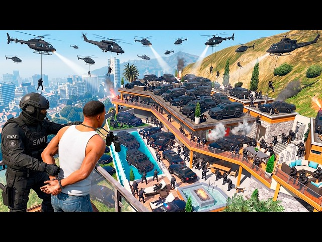 GTA 5 - Franklin's House Gets RAIDED by the SWAT TEAM!