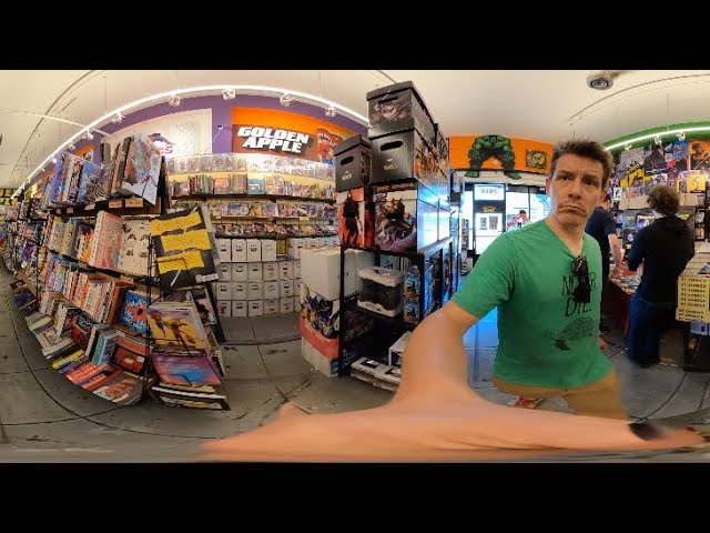 Golden Apple Comics LA - 360 TOUR (Look Around) - 2025 Wandering Camera