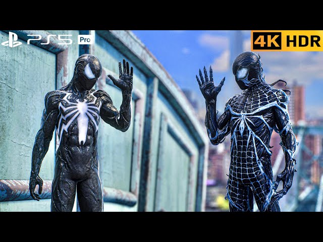 (PS5 PRO) Venom Symbiotes join to Fight Kraven Hunters | 4K HDR |