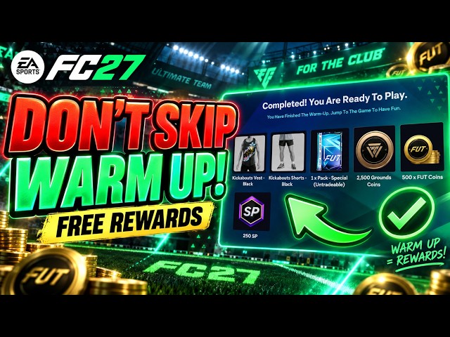 Do NOT Skip The Warm Up On FC 27 (Free Pack + 500 Coins)