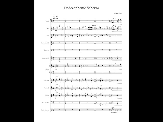 Dodecaphonic Scherzo | Original Composition by Emily Liao