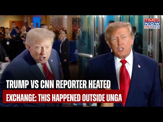 Trump Vs CNN Reporter Heated Exchange On Cam| Shout Match Outside UNGA, This Happened Before Speech