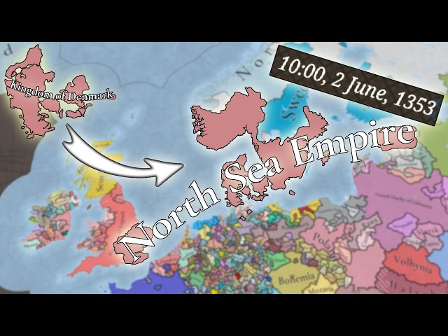 I Restored the NORTH SEA EMPIRE in 16 YEARS as DENMARK in EU5!