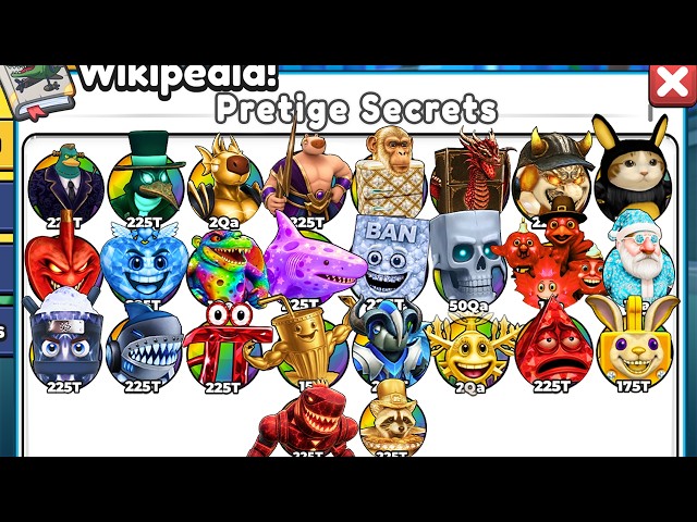 Unlocking ONLY PRESTIGE SECRETS In Brainrot Evolution Roblox!
