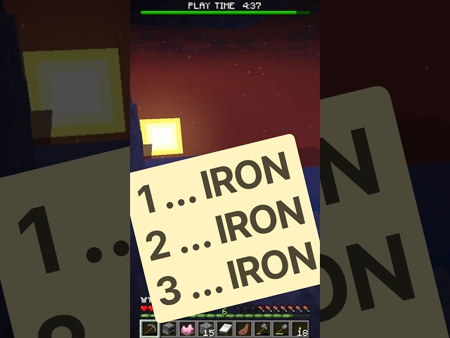 Learn to Count Minecraft Iron
