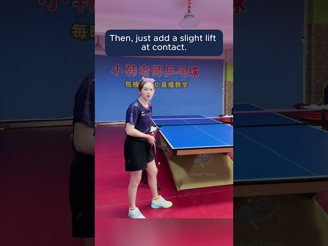 Killer Topspin Serve Trick! 🏓 #tabletennistutorial #pingpongtips #tabletennistips #pingpongtricks