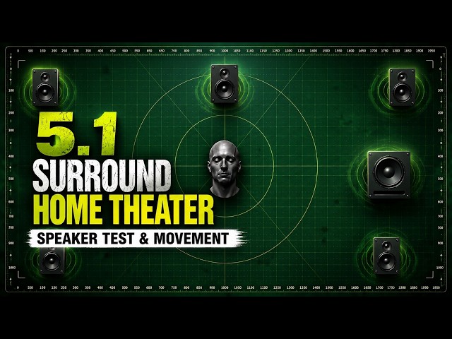 Home Theater 5.1 Surround Test | Speaker Movement Experience