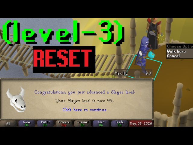 Jagex Just Reset My 99 Slayer After 3 Months of Training..