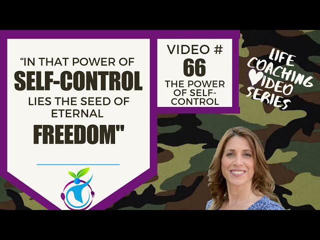 Life Coaching #66 - The secret to self control - how to be more disciplined