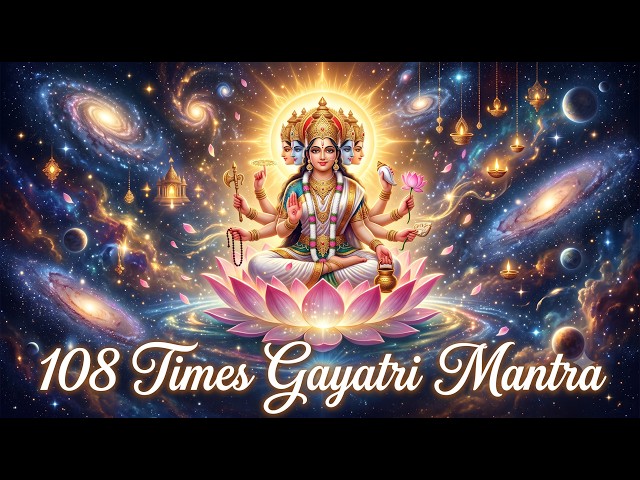 Gayatri Mantra 108 Times | Powerful Vedic Vibrations for Mental Clarity & Focus #gayatrimantra