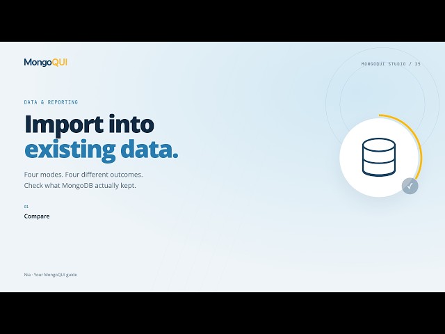 MongoDB Import Modes: Skip, Overwrite, Merge or Create New | MongoQUI
