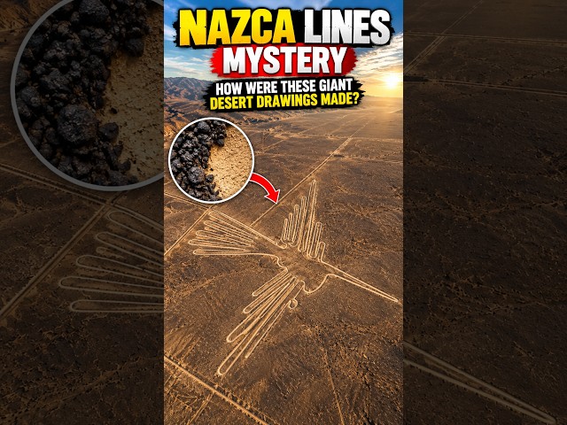 Nazca Lines Mystery: Massive images carved in the desert! 😱 #shorts