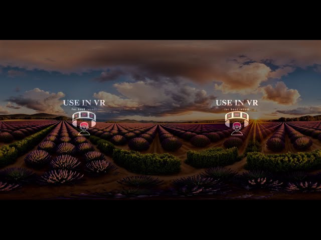Lavender field | Relaxation • 360° VR