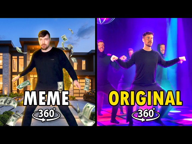 MrBeast Rizz Meme vs Original in 360º Video | MrBeast Rizz Dance Meme 4k