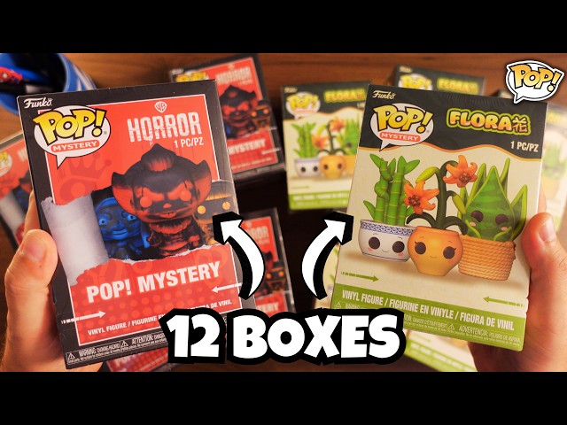 Распаковка 6 таинственных коробок Funko Horror и 6 таинственных коробок Funko Flora | Охота за ре...