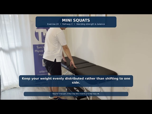 Mini Squats for Hypermobility (HSD & hEDS) | Physio Exercise