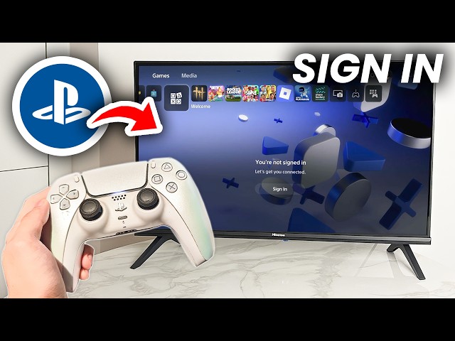 How To Sign Into Playstation Network On PS5 Console If Signed Out - Tutorial