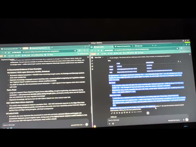 Qwen 3.8 flash next on 2x dgx cluster vs  Qwen 3.8 27B on M5 Pro 48GB - 10 tok/s chat