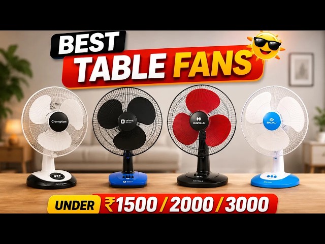 Top 5 Best Table Fan 2026 ⚡Best Table Fan Under 2000⚡Best Table Fan for Home