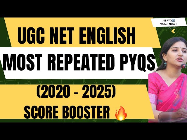 UGC NET ENGLISH Most Repeated PYQs (2020 - 2025) 🔥 | 50 Important Questions #english #ugcnet #nta 
