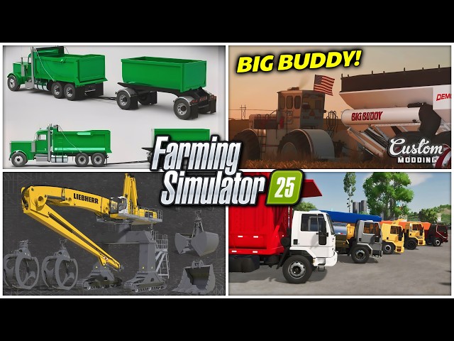 Farm Sim News - 379 Semi Attachments, Demco Big Buddy, Gantry, & Cargo Truck! | Farming Simulator 25