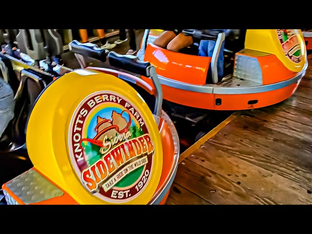 Sept 2025 Sierra Sidewinder Spinning Roller Coaster On Ride POV Knott's Berry Farm