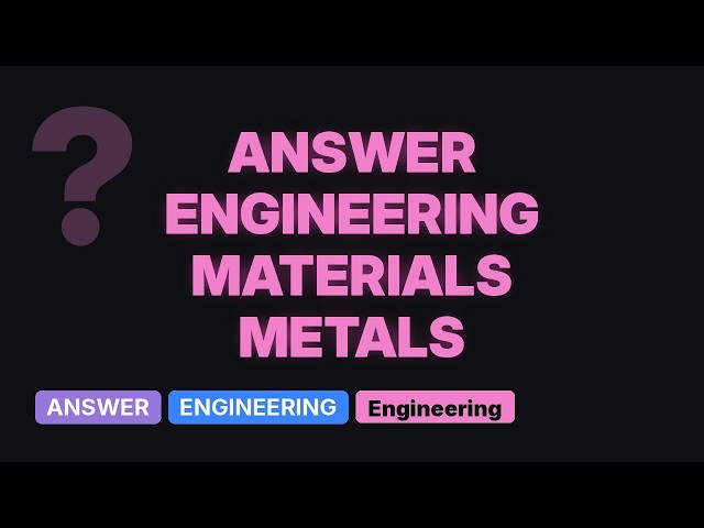Engineering: Materion Bulk Metalic Glass