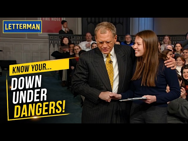 Know Your Current Events: Aussie Horse Breeders, Dutch Kleenex, & Raw Meat | David Letterman