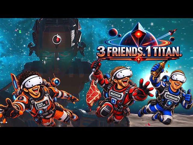 3 Friends, 1 GIANT TITAN 🤖 | No Man’s Sky PSVR2 Expedition Part 1
