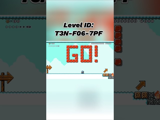 Super Mario Maker 2 ⭐️ Cannonball Sky Sprint (10s) #supermariomaker2 #smm2 #speedrun