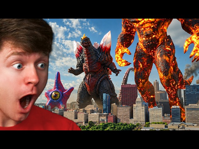 Reacting to the BIGGEST ALIEN KAIJU EVER! (Size Comparison)
