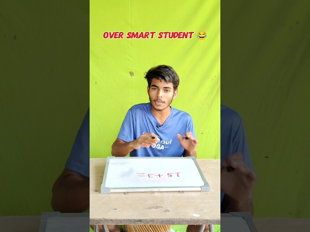 Smart v/s over smart student challenge #shorts #viral