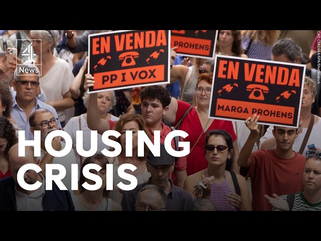 Spain: Protesters clash with police and demand action over housing crisis