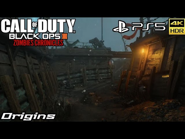 Origins Zombies Gameplay (PS5) 4K 60FPS - Call Of Duty : Black Ops 3