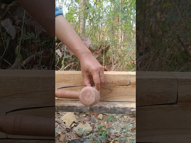 “Two Pieces of Wood Locked Together with a Small Peg.”#woodworking