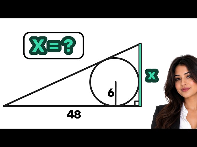 Find X in This Right Triangle Without Guessing