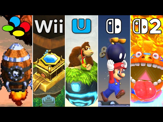 Evolution of Secret Final Levels in Donkey Kong Games (1995 - 2026)