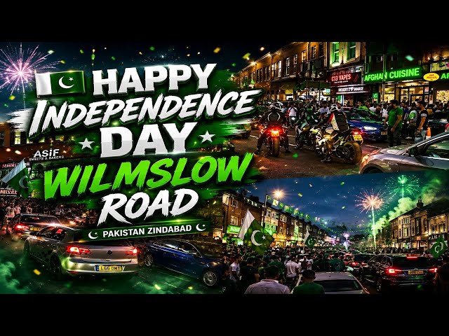  14 August 2023 on Wilmslow Road Manchester Uk