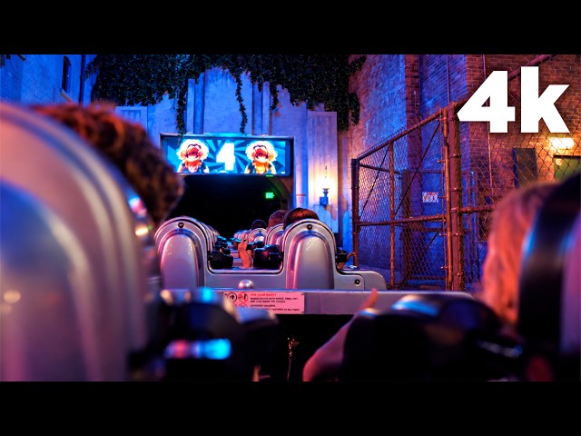 NEW Muppets Rock ‘n’ Roller Coaster – Full Ride POV | Walt Disney World