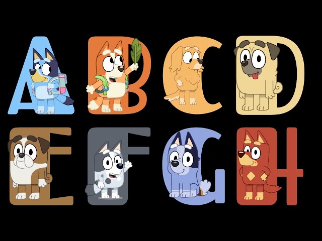 Bluey ABC Song A–Z  A, A, This Is Letter A for Apple to Z, Z, This Is Letter Z for Zoe  Learn Alphab