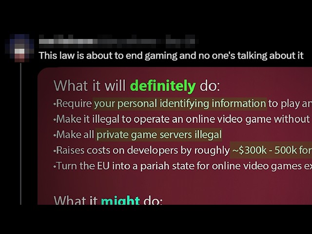 EU is About To Kill Gaming