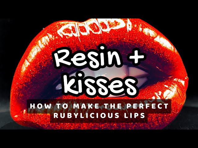 Crafting Rubylicious Resin Lips: Step-by-Step #reain